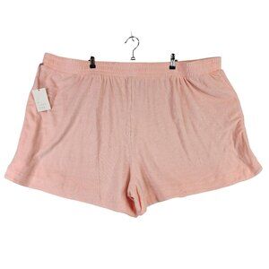 Womens A New Day Pink Pull on Shorts French Terry Mid Rise 5" Inseam Size 4X